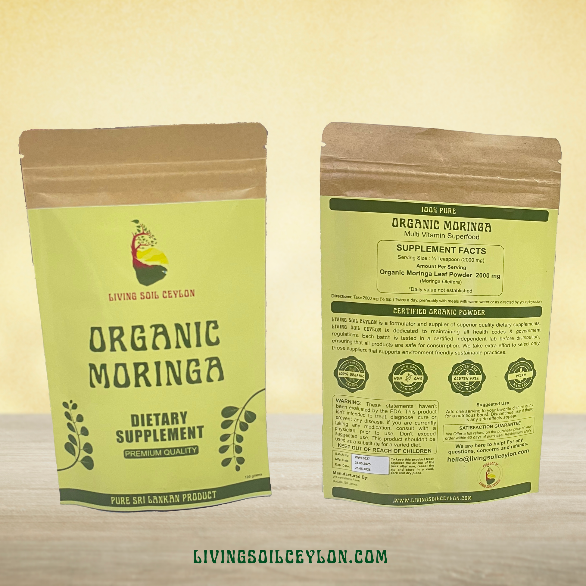 Organic Moringa Powder
